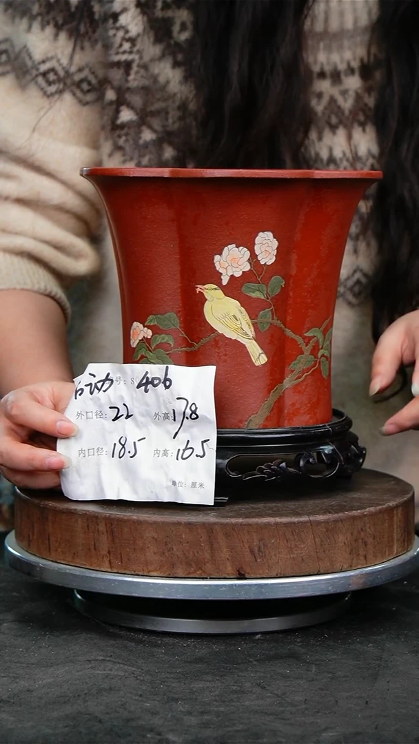 紫砂花盆紫砂花盆406+s