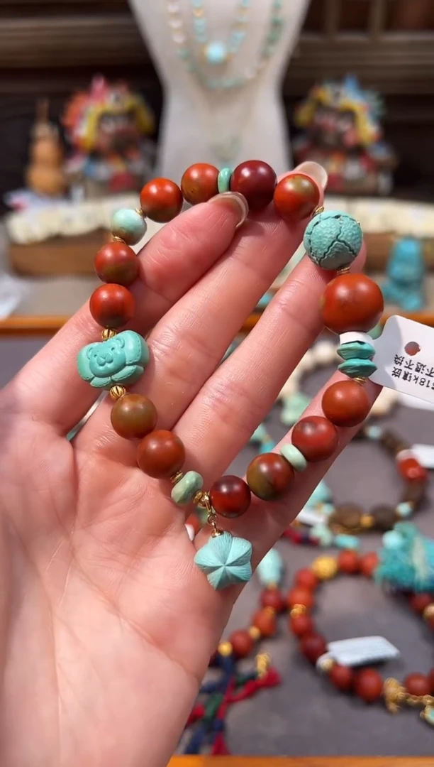 18K金镶嵌手链南红玛瑙南红手链