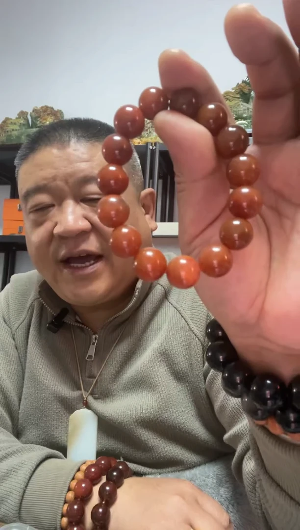 未镶嵌手串南红玛瑙卡14mm手串