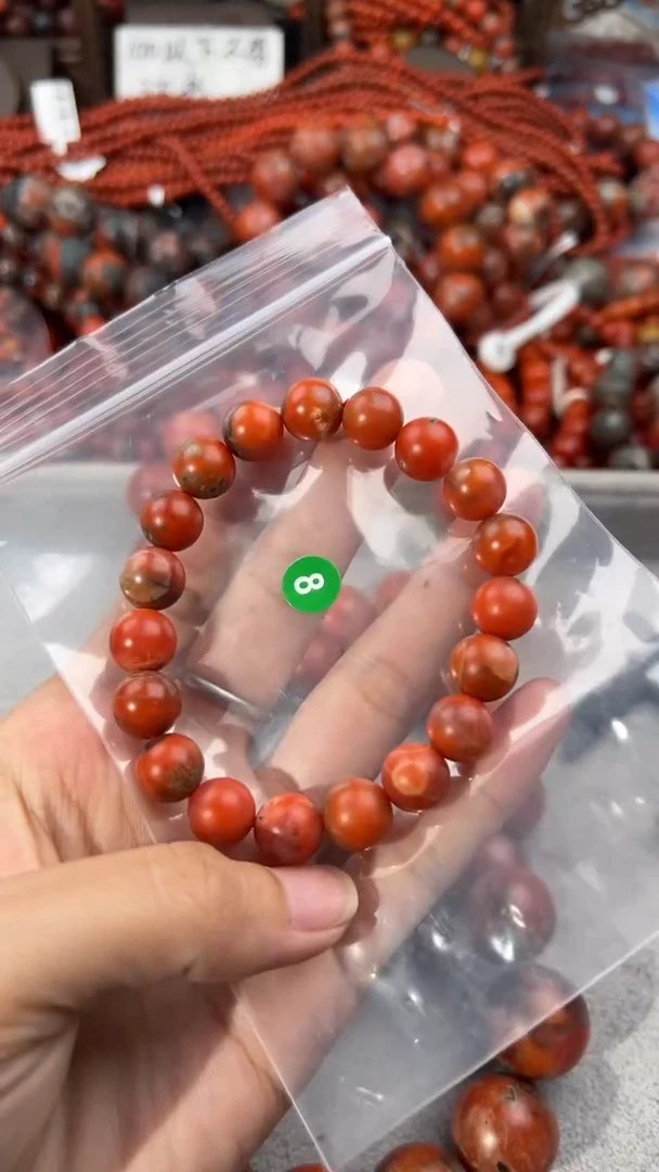 南红玛瑙手串未镶嵌10