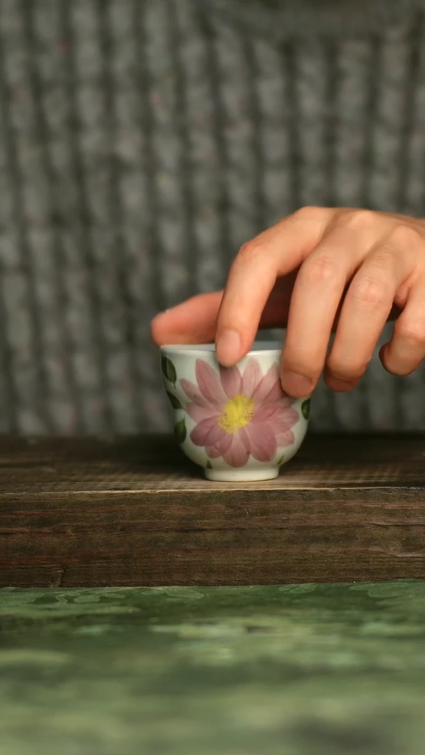 陶瓷青诗集手工手绘瓷器