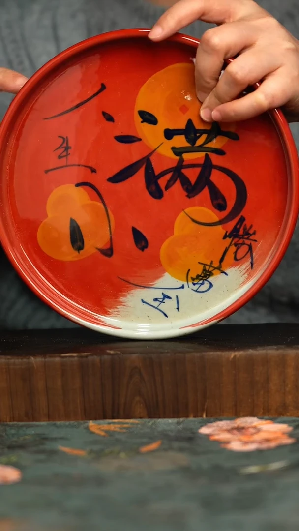 杯釉下彩手工手绘同款陶器