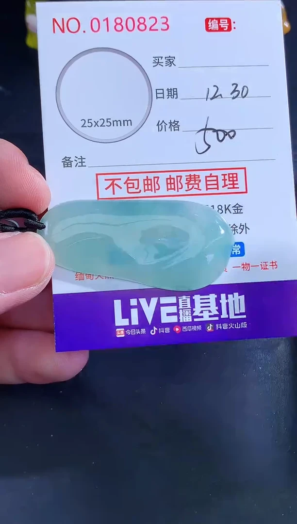 颈饰未镶嵌翡翠J**t天然缅甸A货翡翠