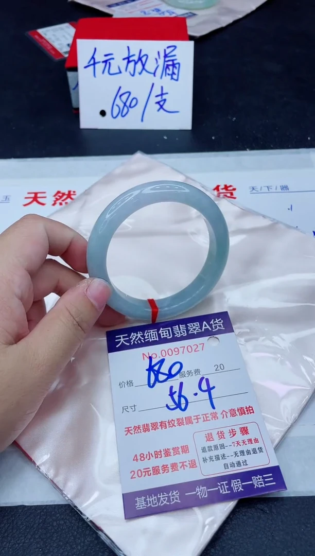 未镶嵌手镯翡翠680.0000