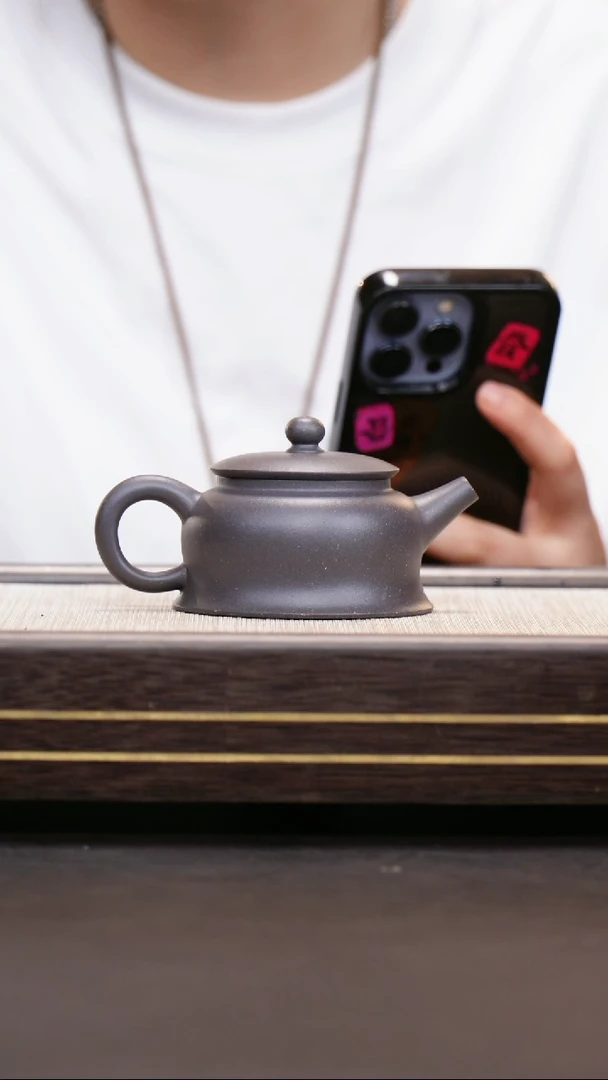 茶壶紫砂-****-圣手 天青泥 全手工