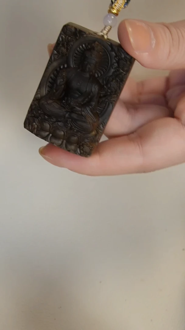 【闪购商品】檀香木无事牌特价阴沉老山檀香大日如来