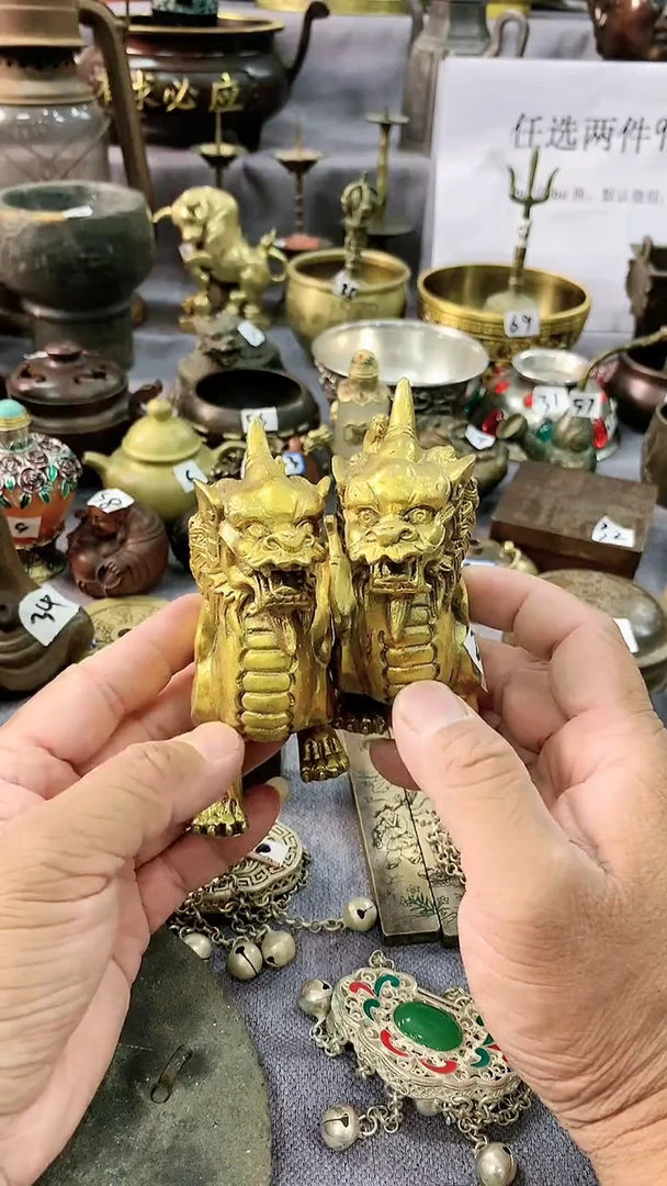 兴珑工艺摆件029026貔貅一对