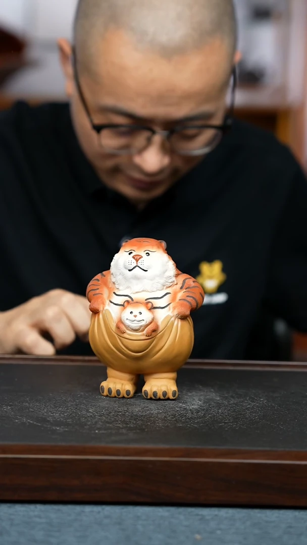 紫砂茶宠奶爸老虎