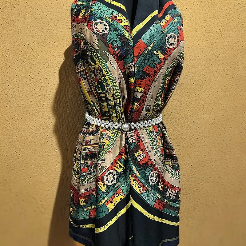 【黑色唐卡】A75丝巾