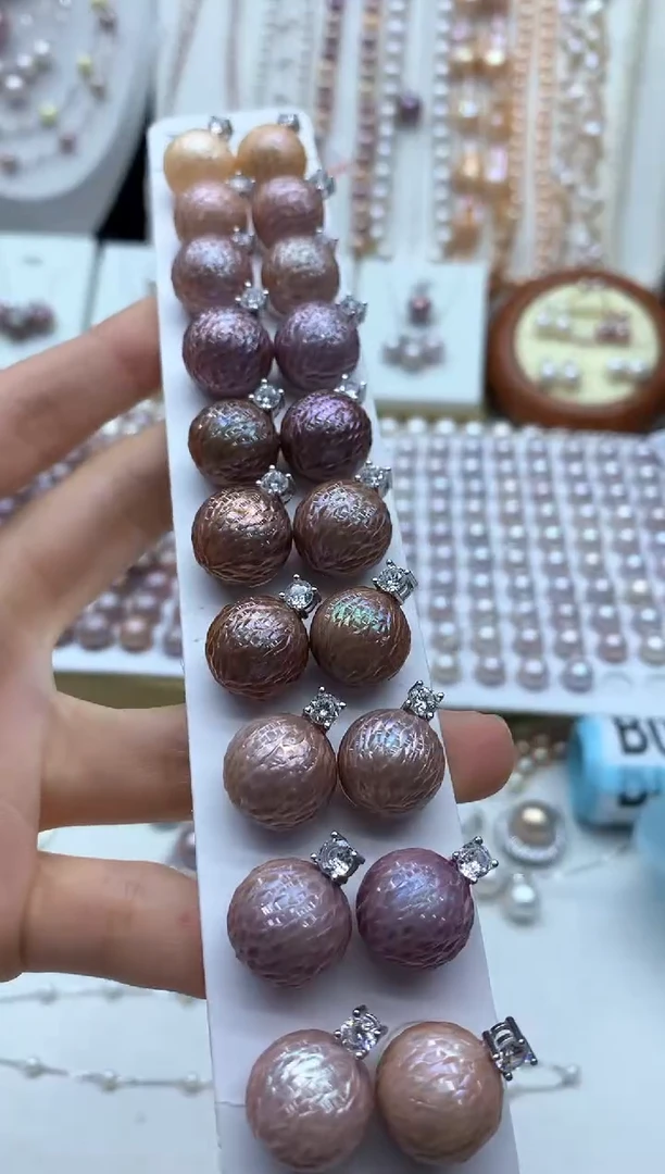 淡水珍珠银S925镶嵌吊坠(不含链)多样性发其一