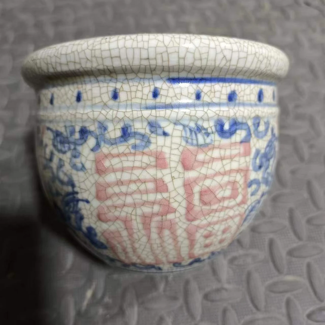 景德镇青花釉里红罐字仿古