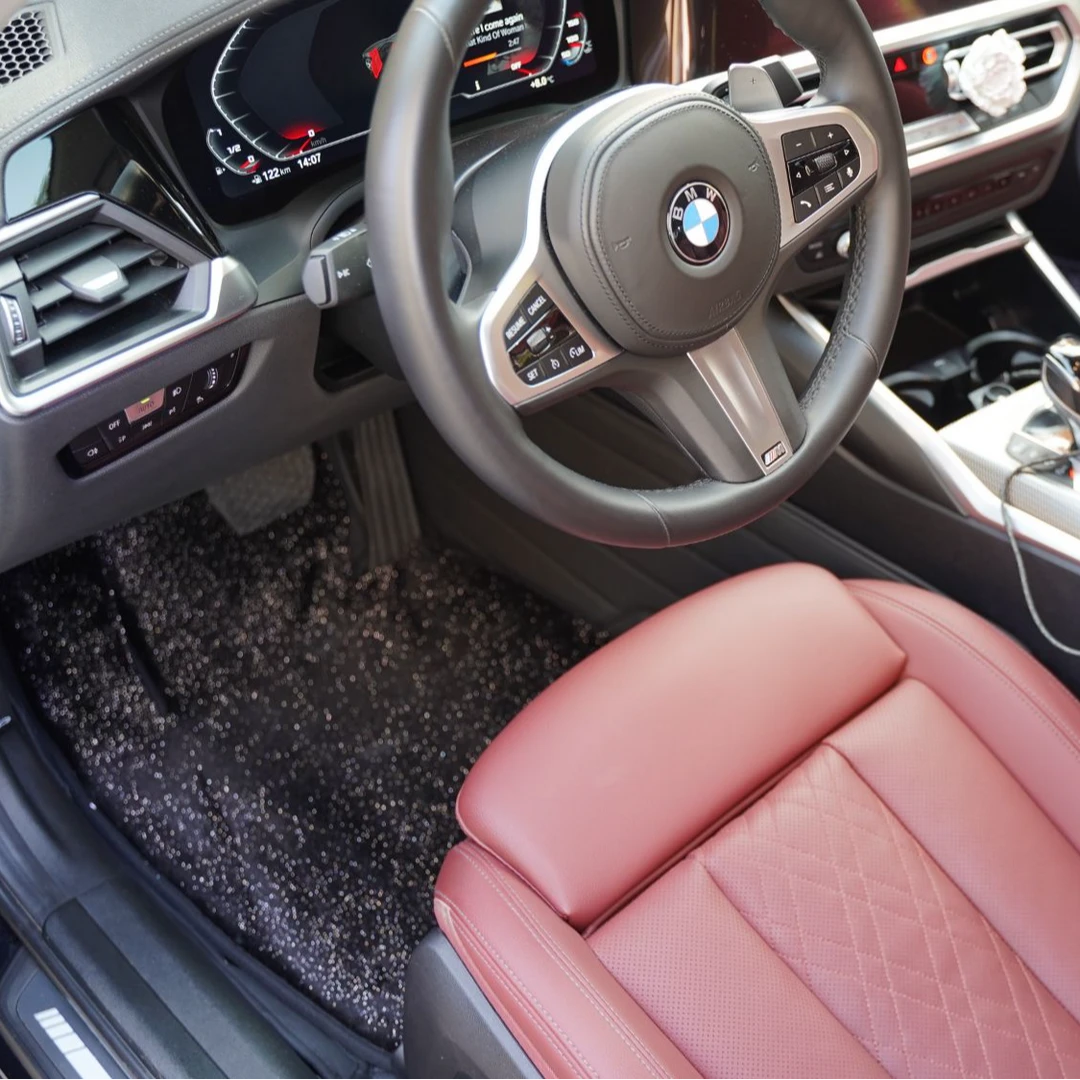 【双层带包围星空毯】专车专用平铺星空绒面脚垫系列