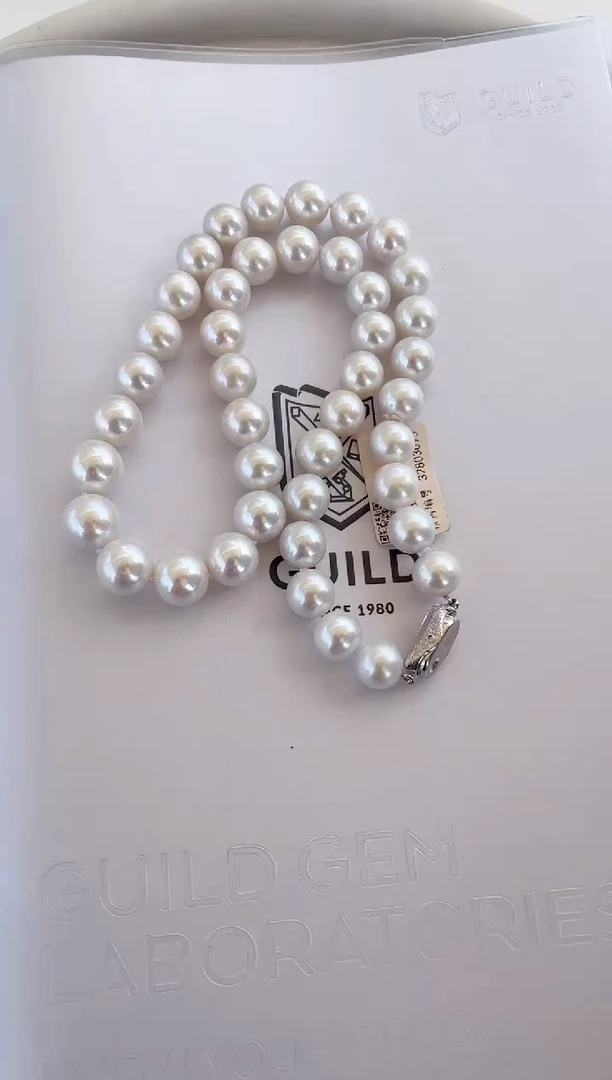 淡水珍珠合金项链吉尔德项链9-12mm