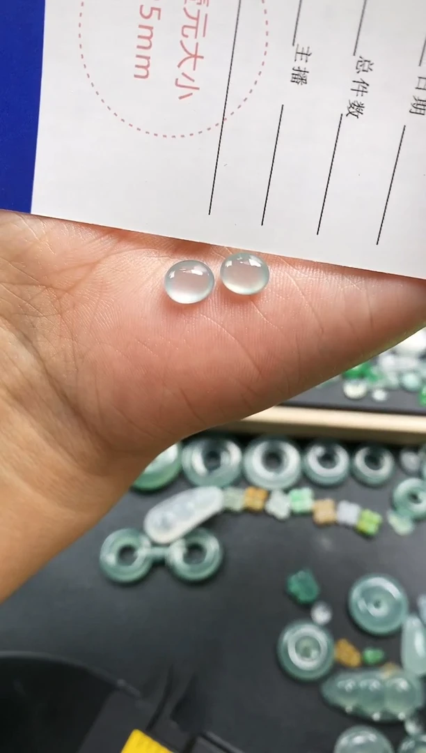 裸石翡翠H***木蛋面 定向 H02木木