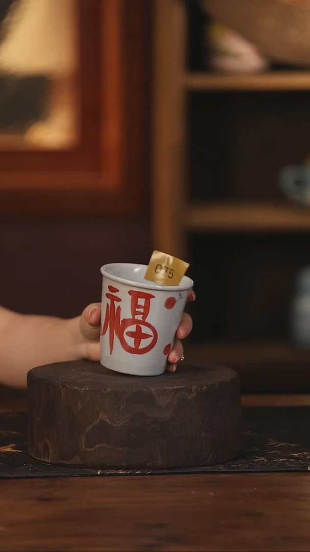 陶瓷景德镇高温釉下手绘陶瓷075