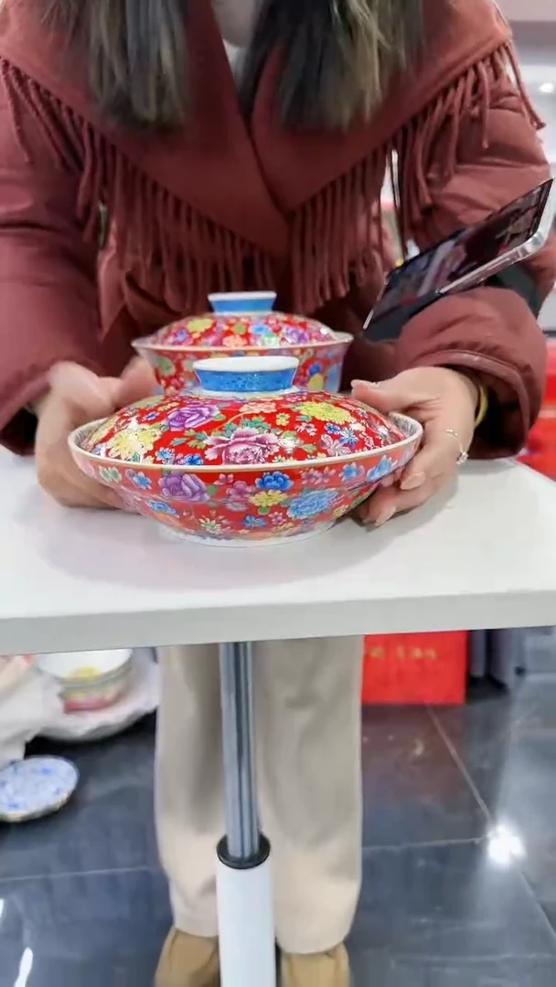 【闪购商品】瓷片7英寸【盖盘】1个景德镇陶瓷