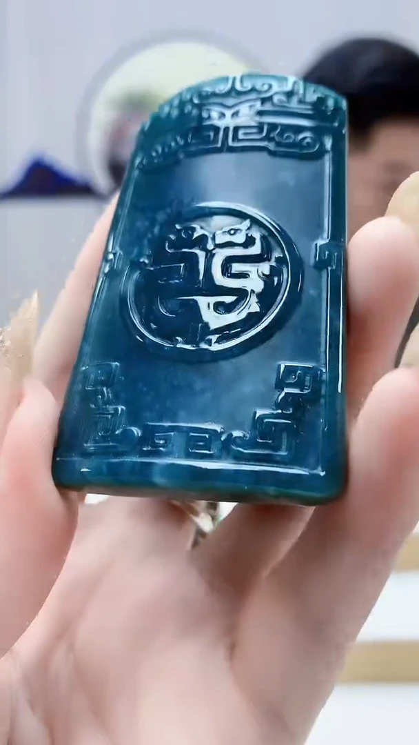 未镶嵌定制翡翠4917DD-毛货挂件70