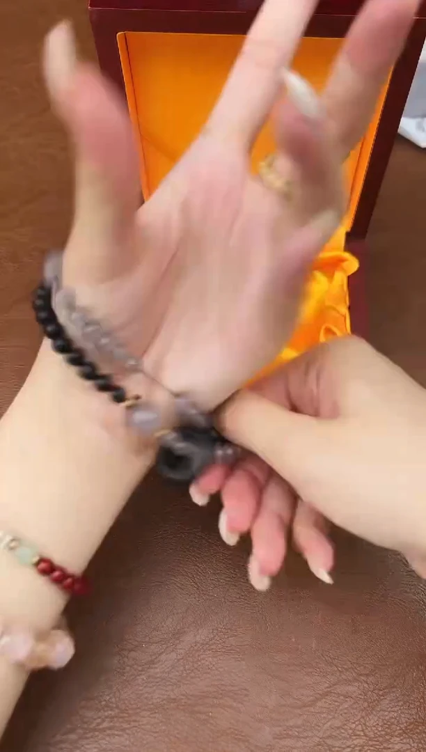 万家文玩阁黑檀双圈链接@@SP040