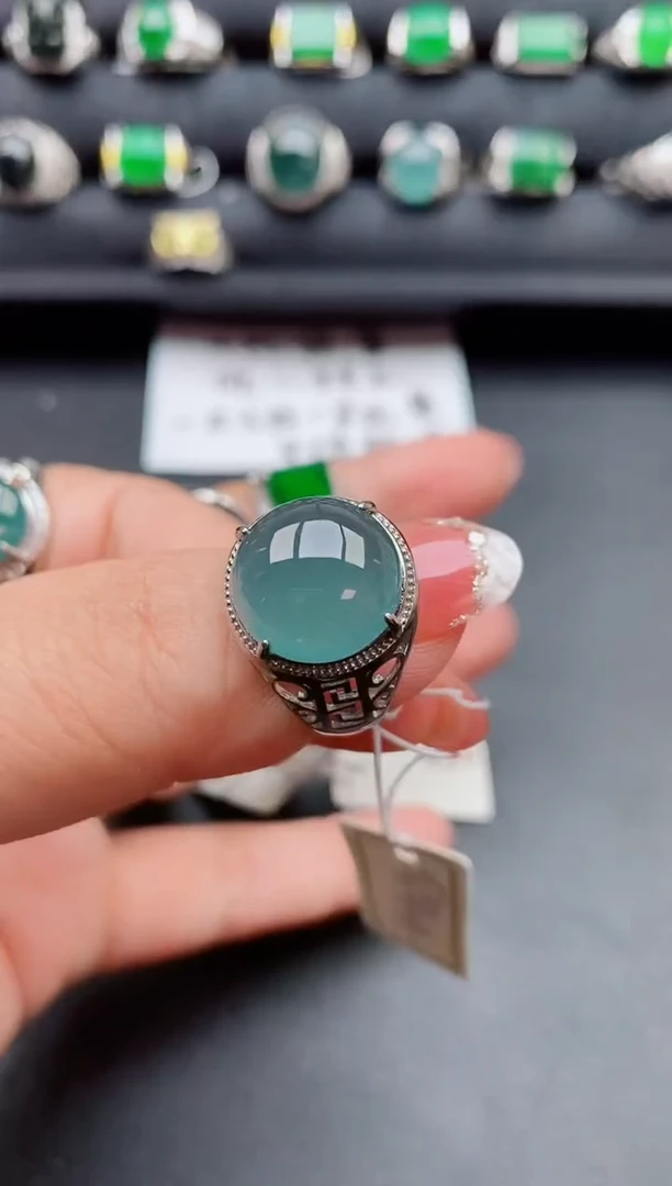 【闪购商品】翡翠戒指银S925镶嵌11111111