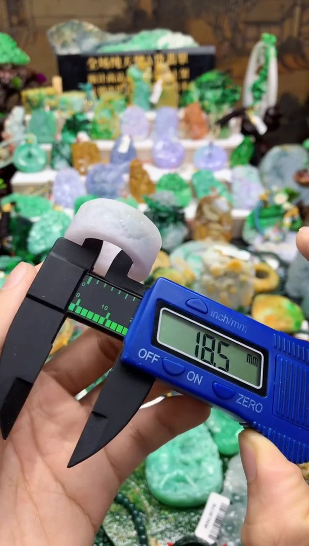 颈饰未镶嵌翡翠天然A货翡翠18.5圈口