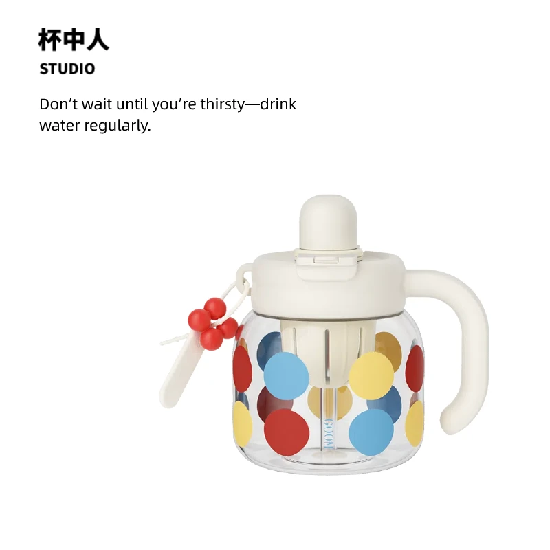 GOOM格沫高硼硅玻璃杯新款高颜值大容量水杯茶水分离泡茶杯子学生