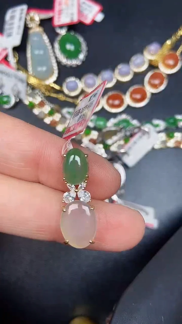 银S925镶嵌戒指翡翠2150