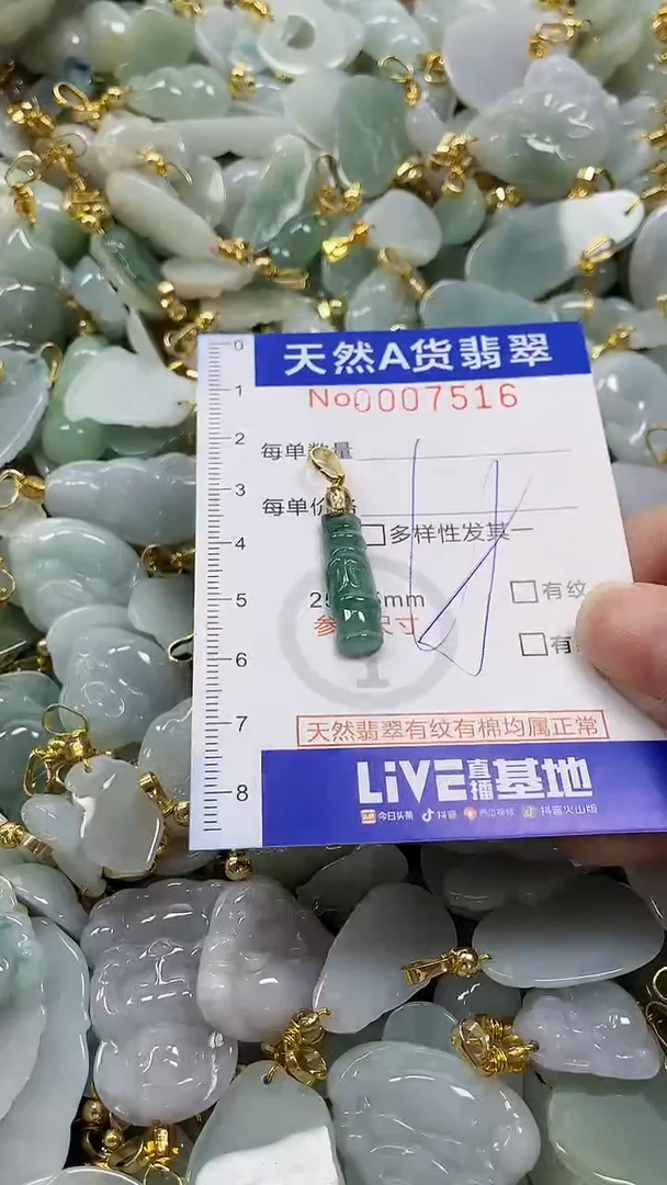 颈饰未镶嵌翡翠纯天然a货翡翠
