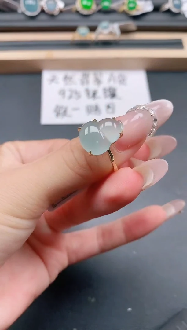 银S925镶嵌戒指翡翠1111