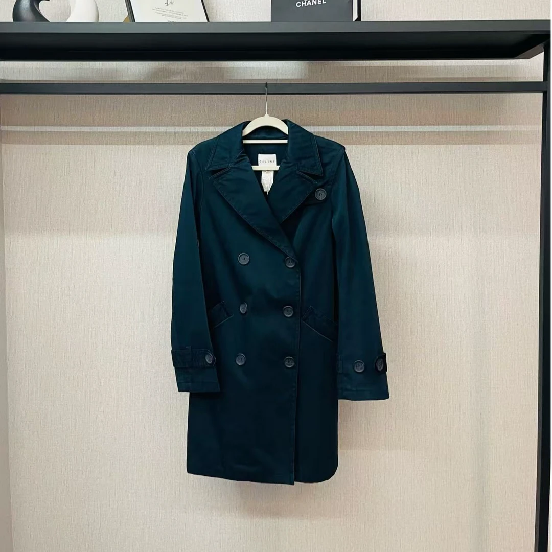 95新 Celine/思琳 Celine/思琳/藏青色风衣/f40/编号880