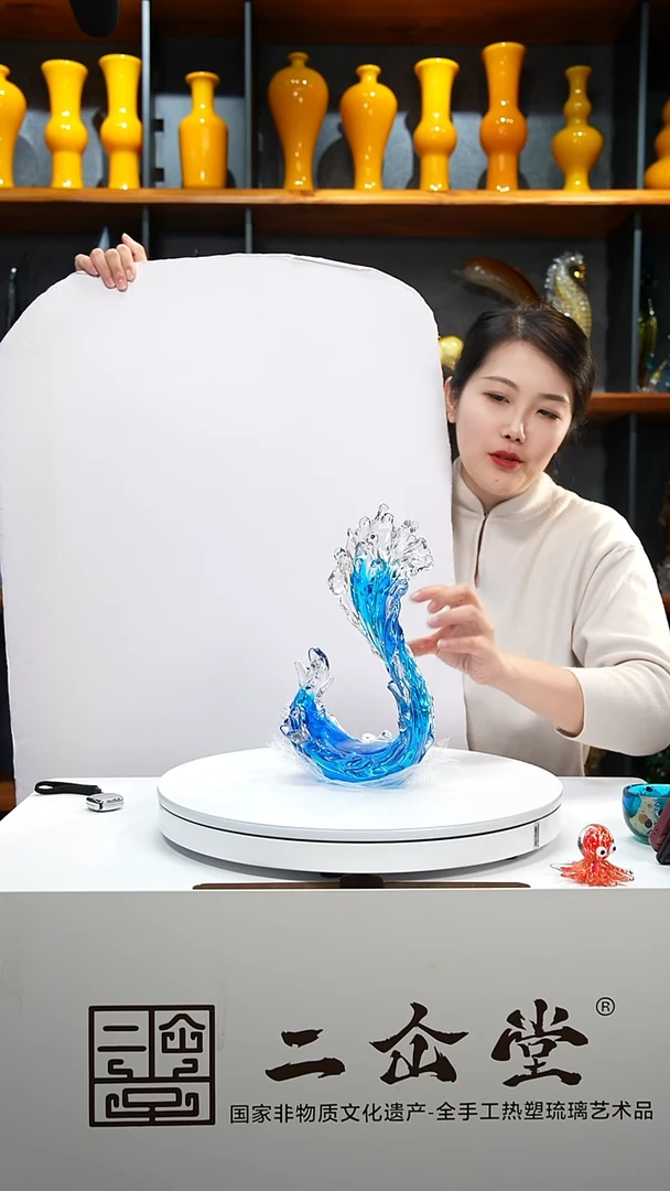 手工艺品琉璃海浪