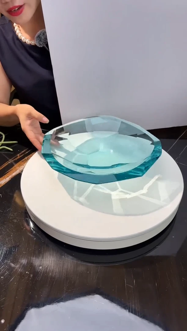 摆件AJ1111146湖水蓝果盘