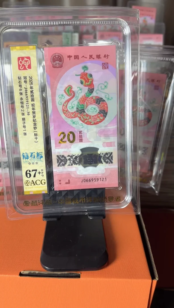 塑料2025蛇钞 爱藏标十  啊啊啊啊