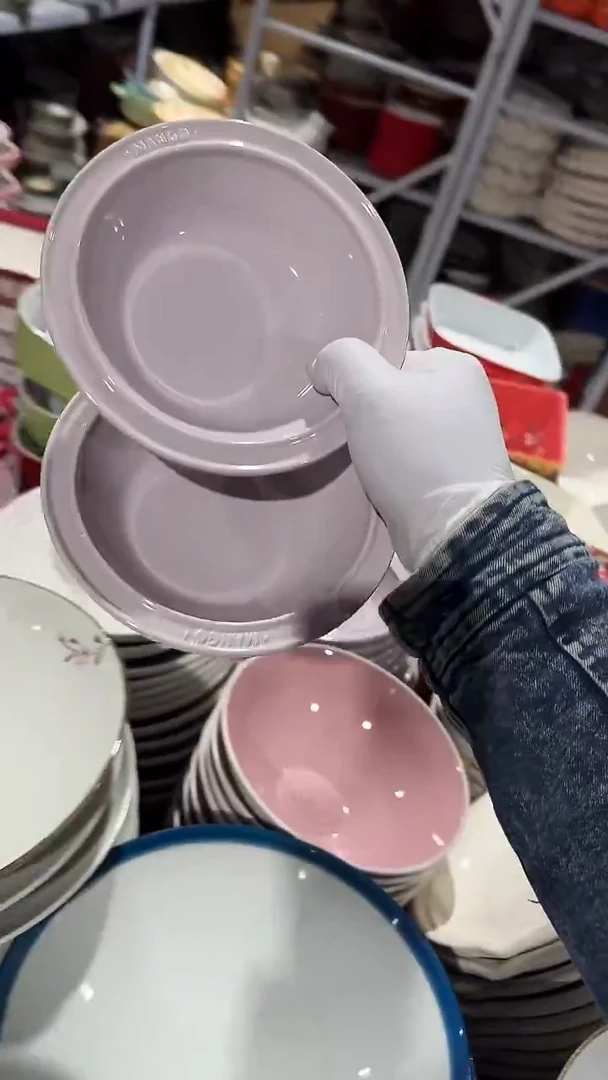 陶瓷2个草帽碗微瑕 凑满20元包邮