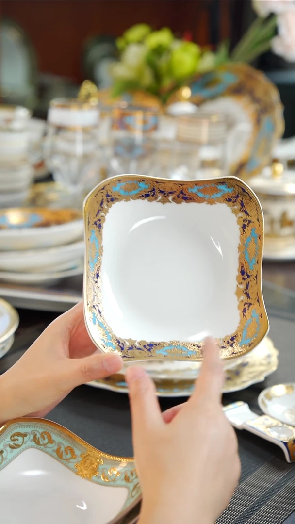 瓷片6寸方形沙拉碗2个 福利款