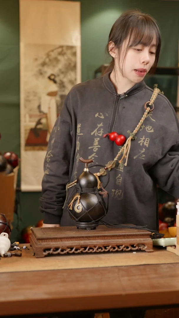 204号精品天然大漆酒葫芦一物一拍~