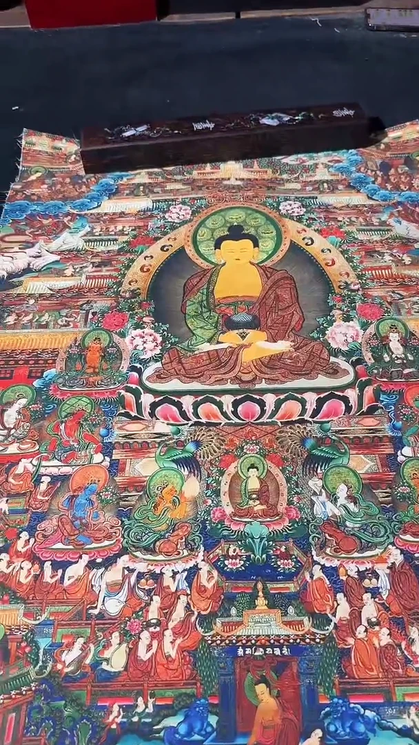 卷轴画藏式珍藏彩绘艺术馆91