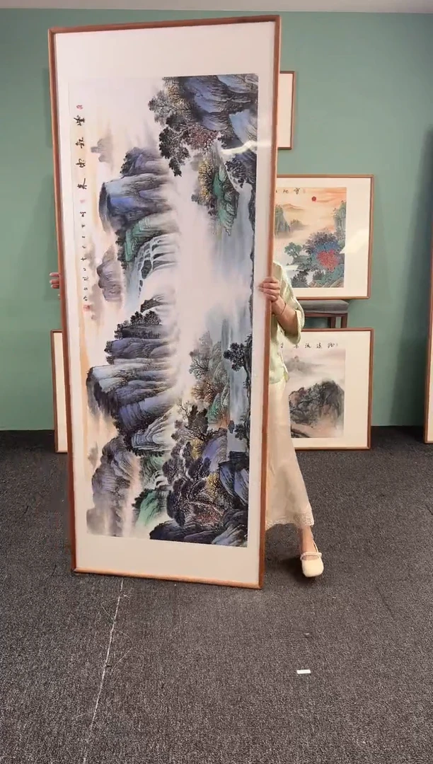 国画紫气东来210手绘作品
