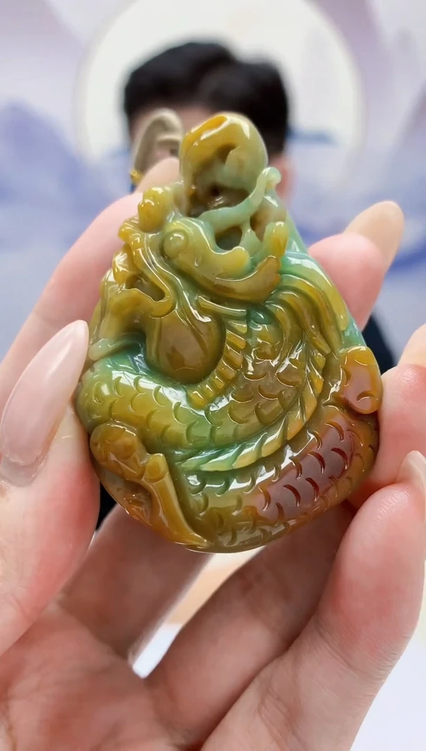 定制翡翠未镶嵌4917MM-毛货挂件18