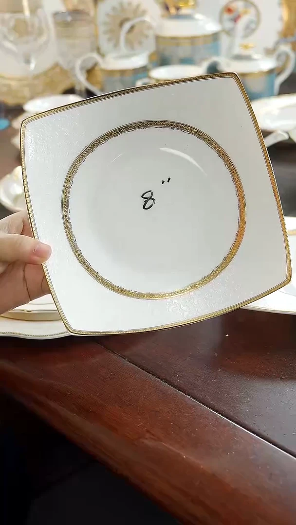 瓷片8英寸方形菜盘 福利价