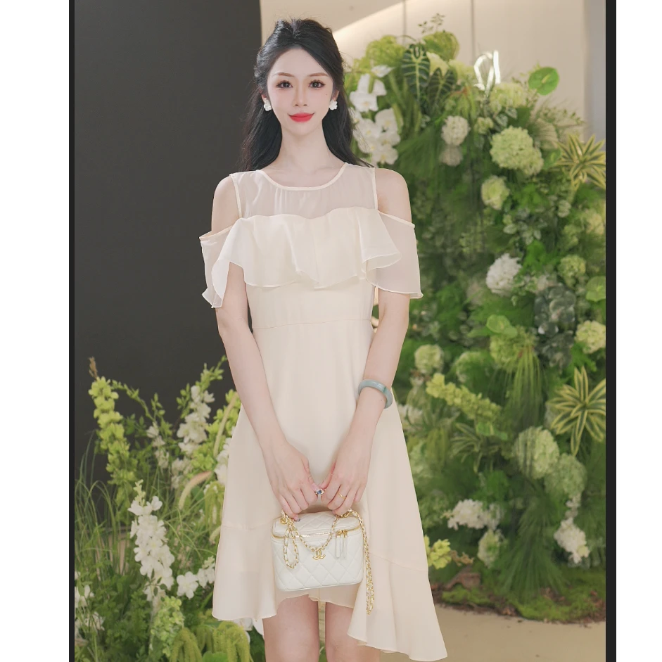 Migaino/曼娅奴春夏爆款女士优雅连衣裙MP24DA651