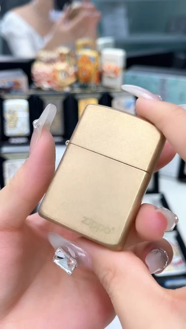 铜Zippo  黄铜盔甲 金花纱 28496