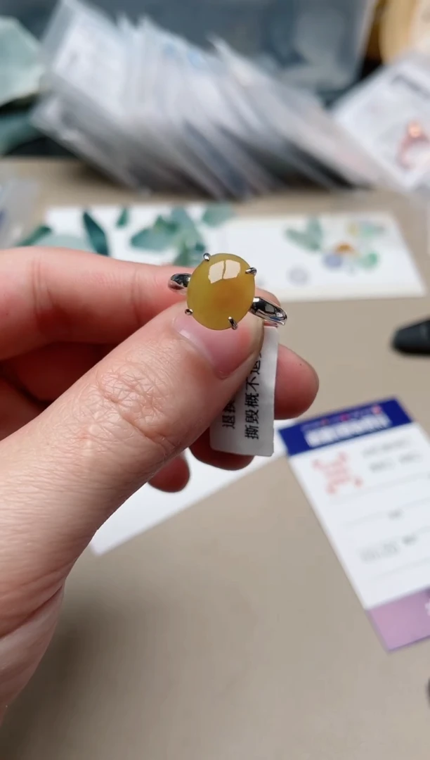 【闪购商品】翡翠戒指银S925镶嵌1000000012