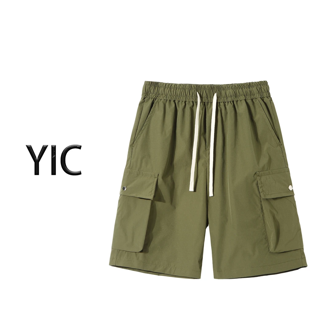 2025夏季新爆款短裤免烫直筒宽松潮流高街复古抽绳百搭休闲短裤男