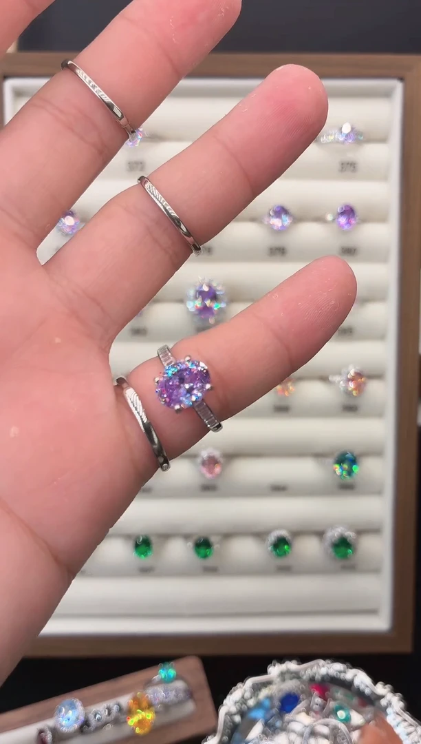 银S925镶嵌戒指碧玺165456465