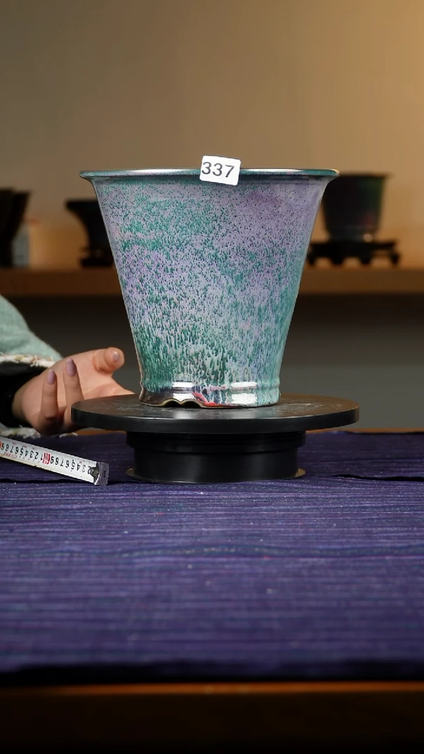 337斗笠兰花盆19.5/18/22/19