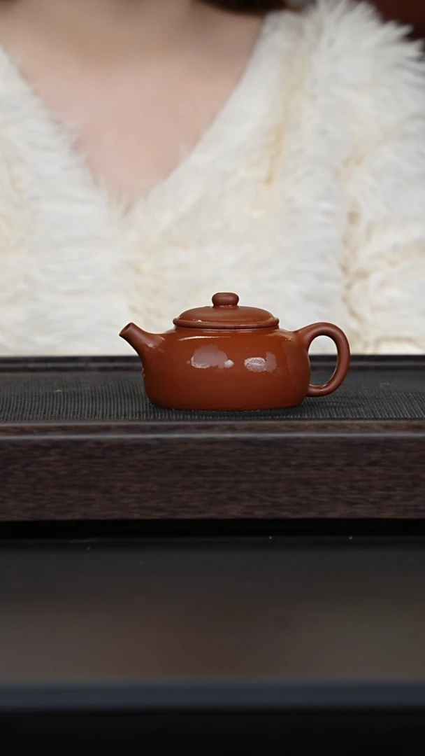 【闪购商品】紫砂茶壶微瑕老紫泥隐圆