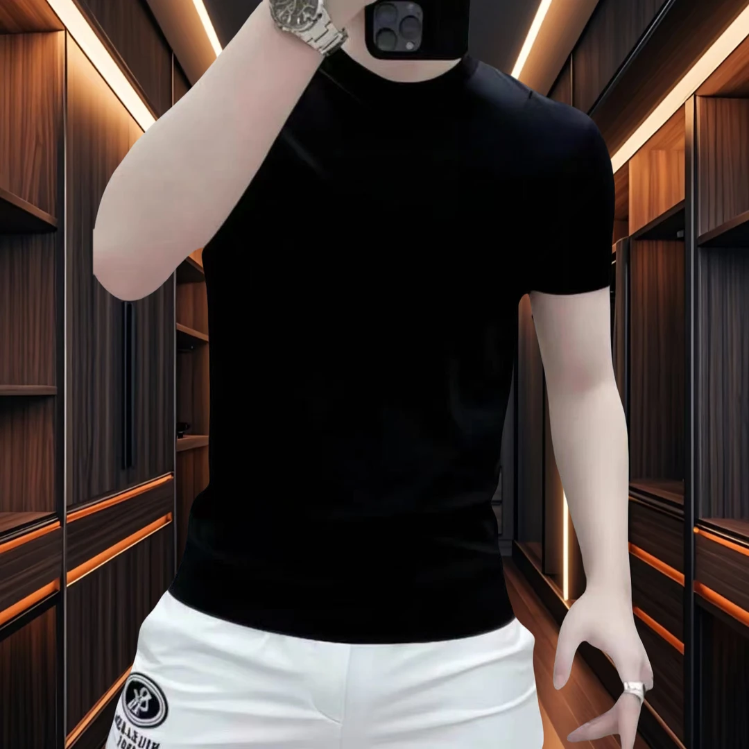 短袖T打底衫潮流修身宽松运动休闲保暖衣服舒适纯色t恤