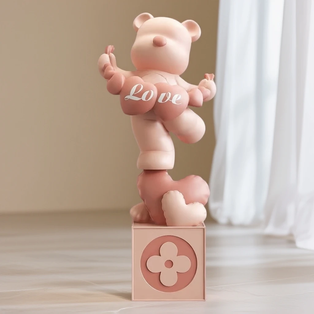 台球80新款客厅玄关网红装饰品轻奢电视柜酒柜卡通摆件公仔