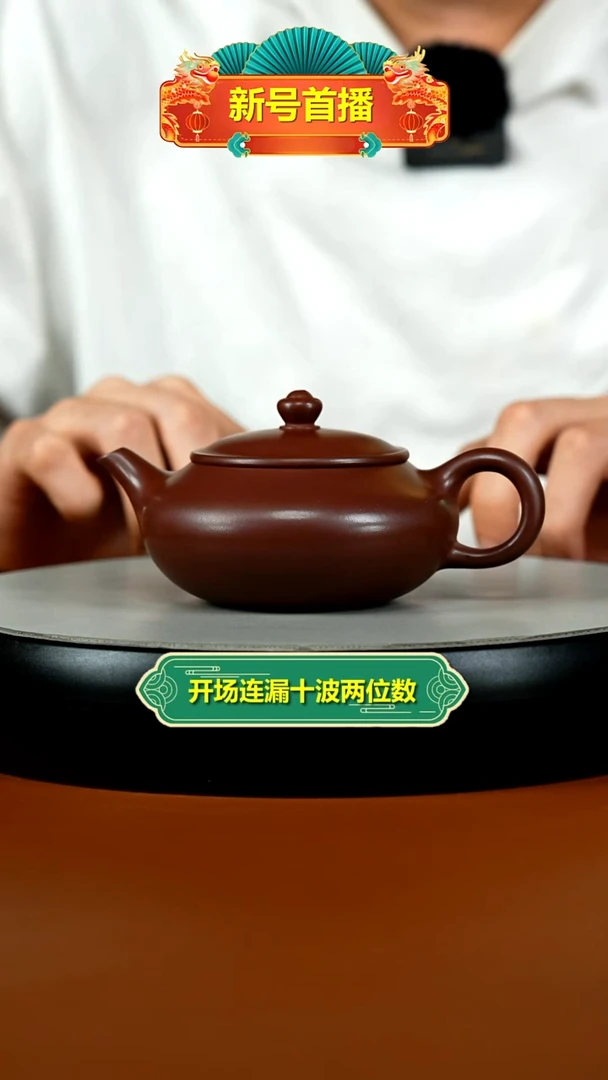 茶壶紫砂蒋静明S级龙血砂聚财纳福170CC