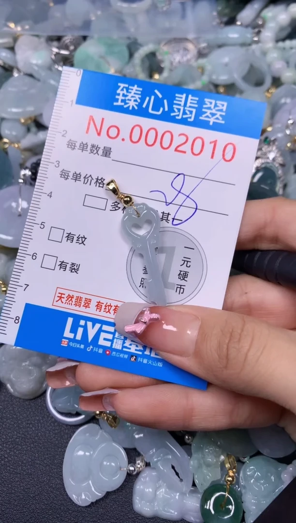 【闪购商品】翡翠颈饰未镶嵌含绳0002010